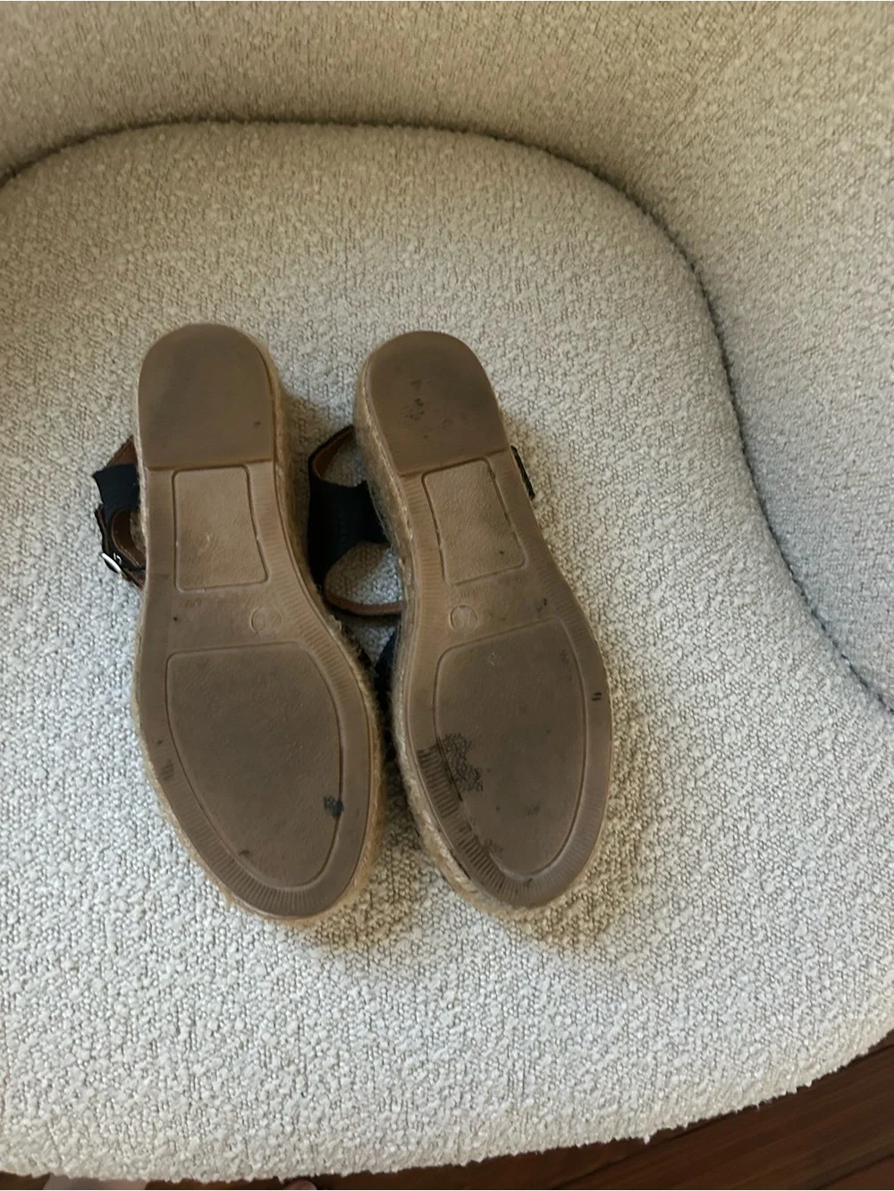 Naguisa Navy Espadrille Platform Sandals 40 / 9.5